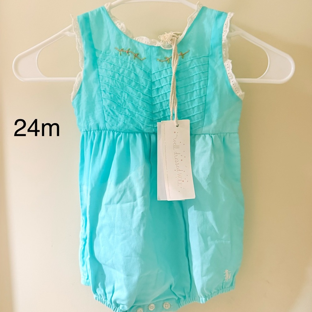 Well Dressed Wolf Mint Dot Little Den Bubble